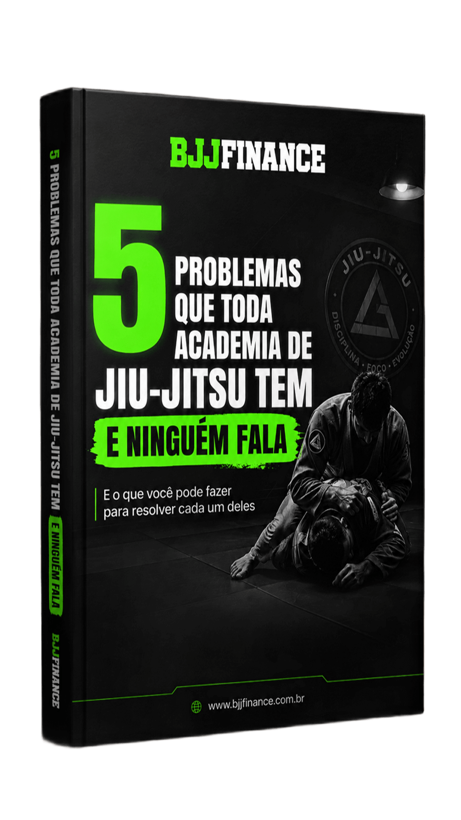 Capa do Ebook — 5 Problemas que Toda Academia de Jiu-Jitsu Tem